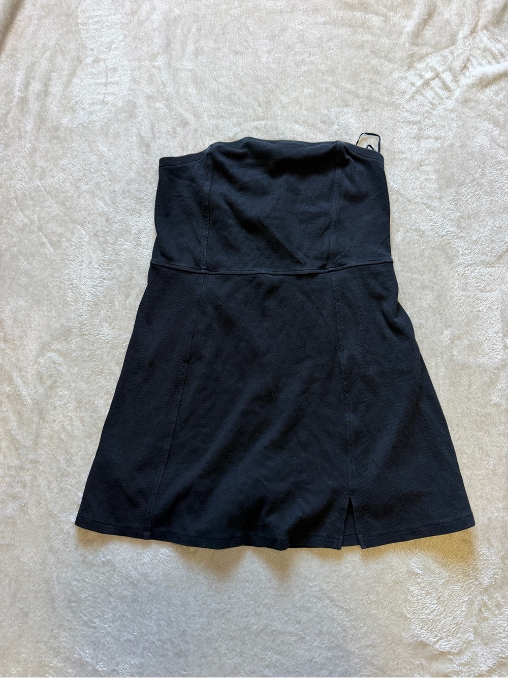American Eagle Outfitters Strapless Black A-Line Mini Dress